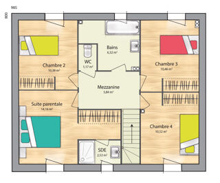  Maison  vendre 7 pices 124 m