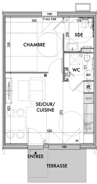  Maison 2 pices 53 m Chtelaudren-plouagat