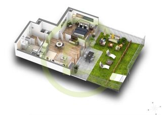  Appartement  vendre 2 pices 44 m